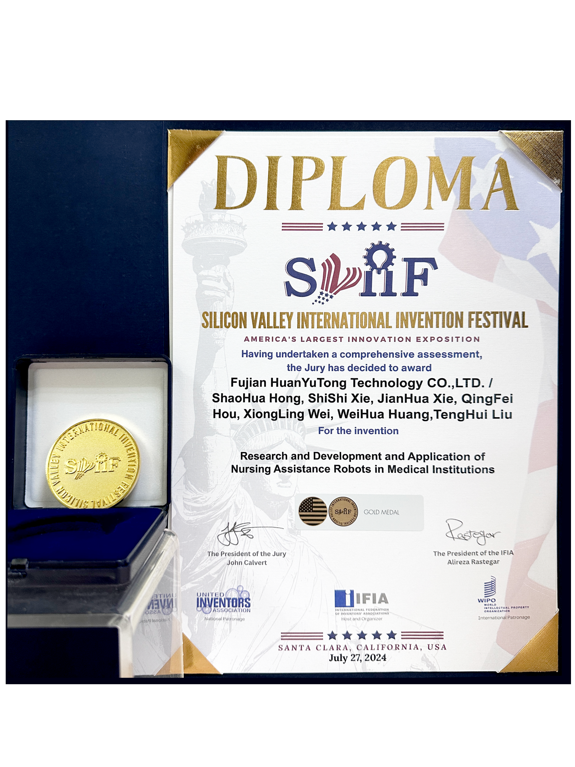 美國硅谷國際發(fā)明創(chuàng)新節(jié)金獎(jiǎng)